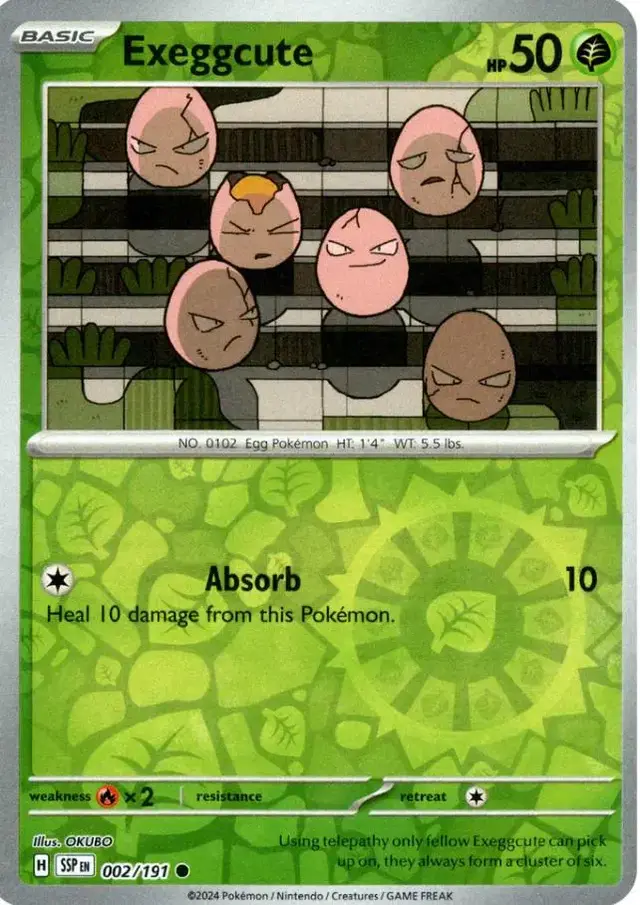 Exeggcute [Reverse Holo] - Pokemon Surging Sparks #2