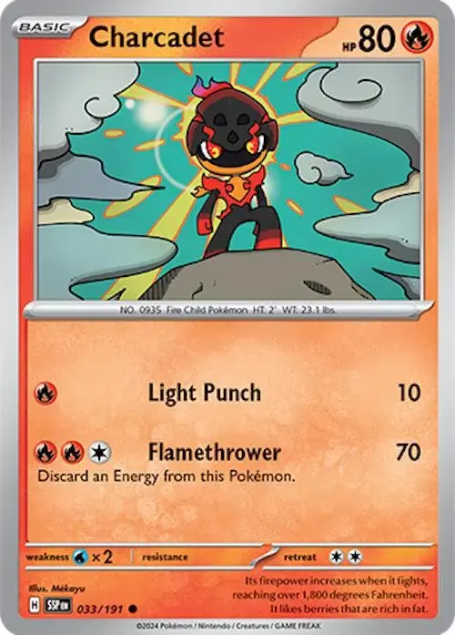 Charcadet - Pokemon Surging Sparks #33