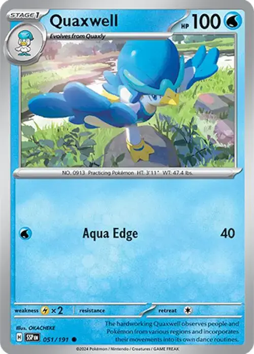 Quaxwell - Pokemon Surging Sparks #51
