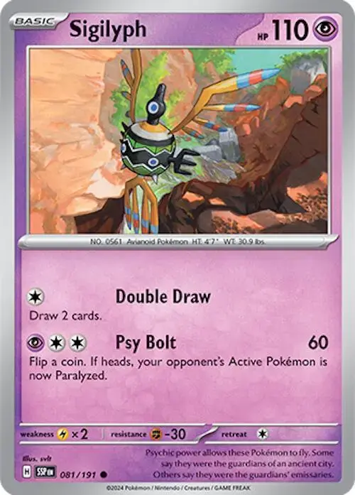 Sigilyph - Pokemon Surging Sparks #81