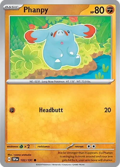 Phanpy - Pokemon Surging Sparks #102