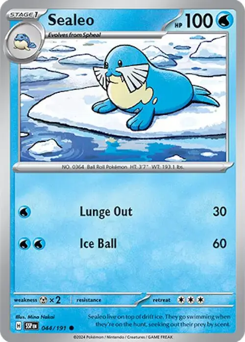 Sealeo - Pokemon Surging Sparks #44