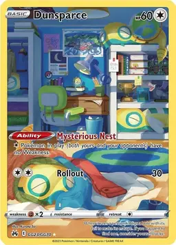 Dunsparce GG23 - Pokemon Crown Zenith
