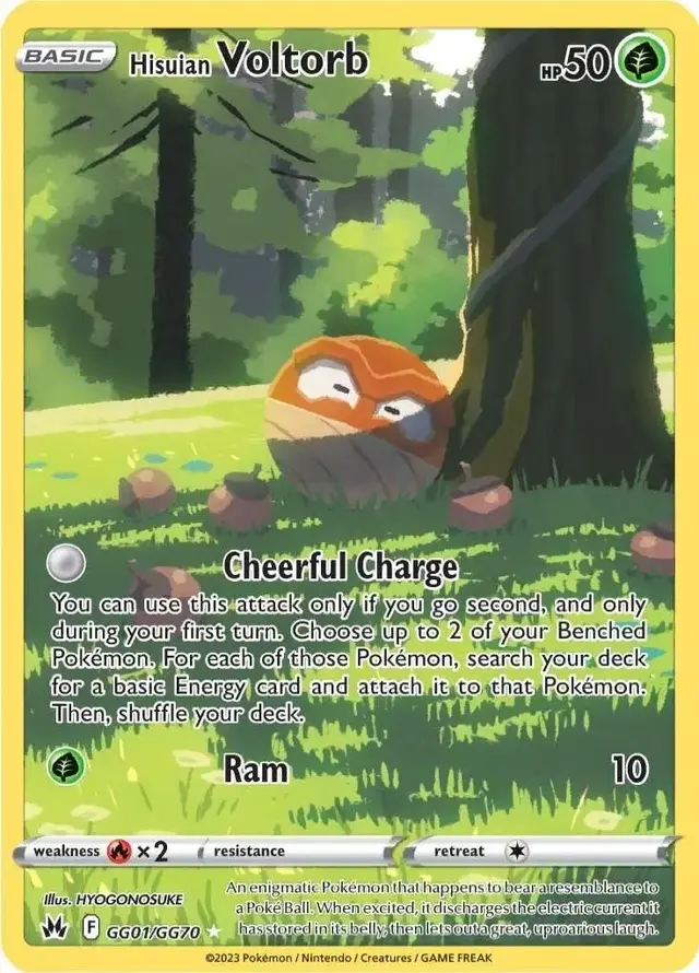Hisuian Voltorb - Pokemon Crown Zenith #GG01