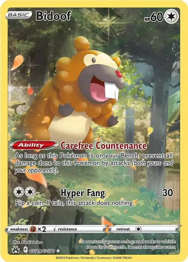 Bidoof - Pokemon Crown Zenith #GG29
