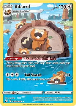 Bibarel GG25 - Pokemon Crown Zenith