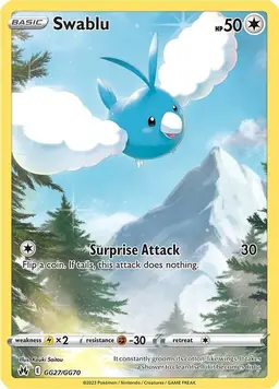 Swablu GG27 - Pokemon Crown Zenith