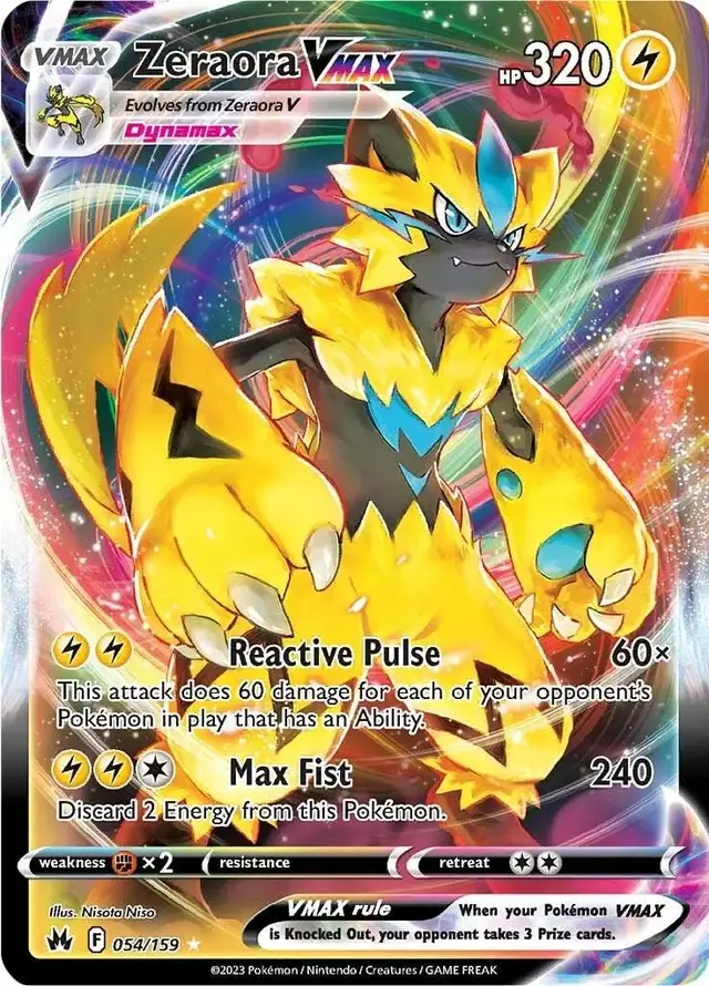 Zeraora VMAX - Pokemon Crown Zenith #54