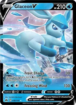 Glaceon V 38 - Pokemon Crown Zenith