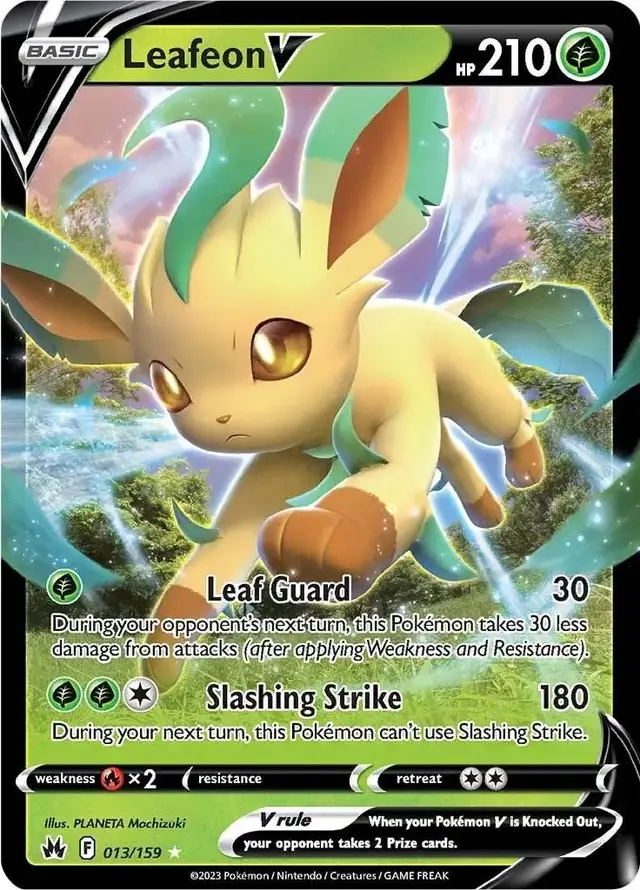 Leafeon V - Pokemon Crown Zenith #13