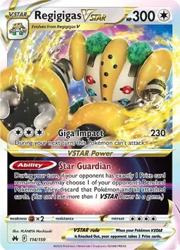 Regigigas VSTAR 114 - Pokemon Crown Zenith