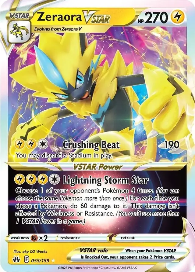 Zeraora VSTAR - Pokemon Crown Zenith #55