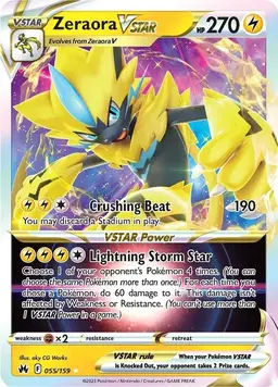 Zeraora VSTAR 55 - Pokemon Crown Zenith
