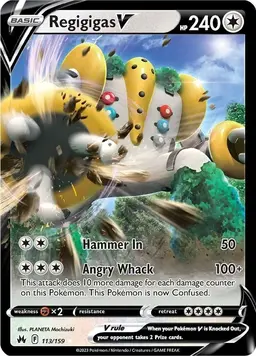 Regigigas V 113 - Pokemon Crown Zenith