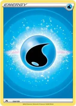 Water Energy [Holo] 154 - Pokemon Crown Zenith