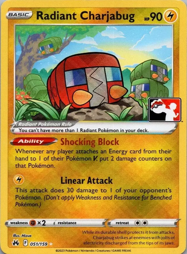 Radiant Charjabug [Prize Pack] - Pokemon Prize Pack Series #51
