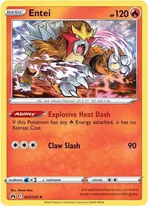 Entei - Pokemon Crown Zenith #21
