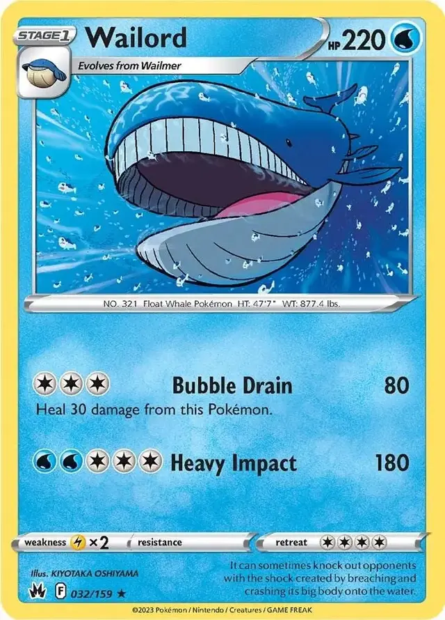 Wailord - Pokemon Crown Zenith #32
