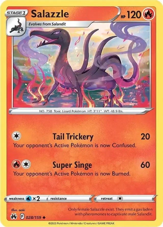 Salazzle - Pokemon Crown Zenith #28