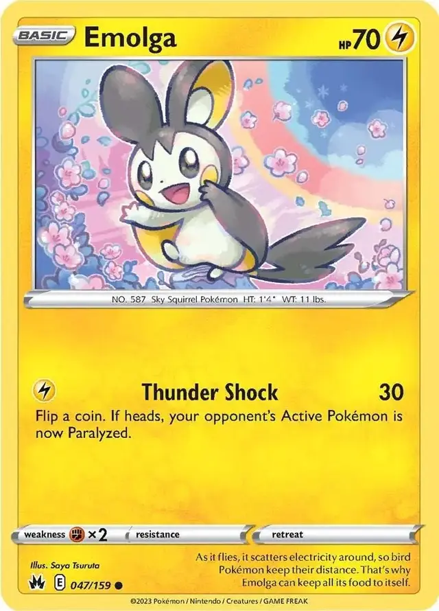 Emolga - Pokemon Crown Zenith #47