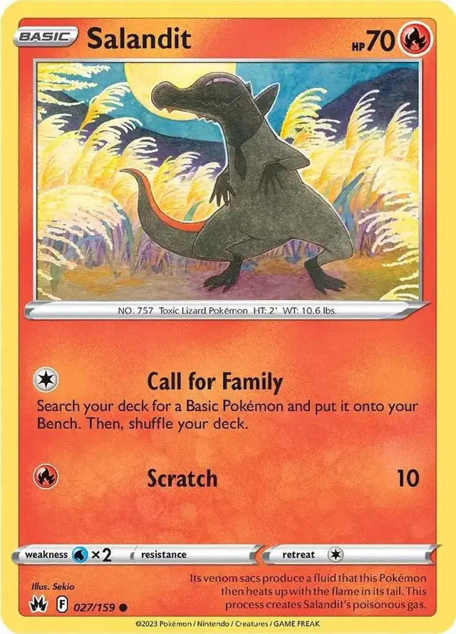 Salandit - Pokemon Crown Zenith #27
