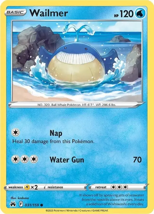 Wailmer - Pokemon Crown Zenith #31