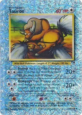 Tauros [Reverse Holo] - Pokemon Legendary Collection #65