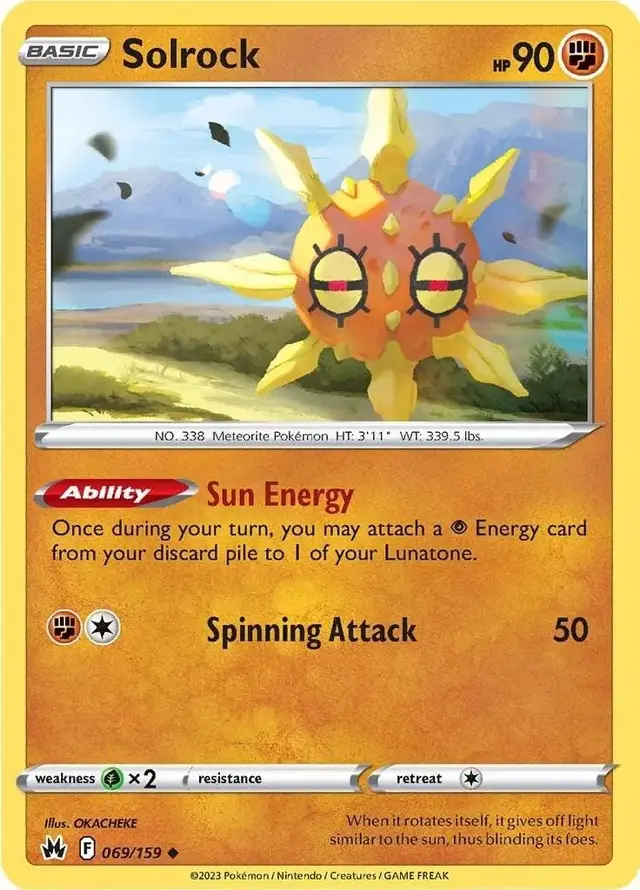 Solrock - Pokemon Crown Zenith #69