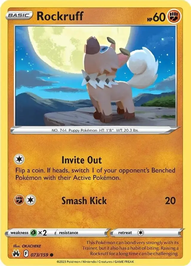 Rockruff - Pokemon Crown Zenith #73