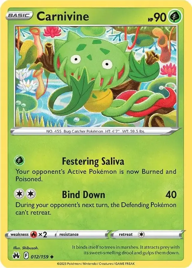 Carnivine - Pokemon Crown Zenith #12