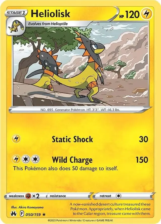 Heliolisk - Pokemon Crown Zenith #50