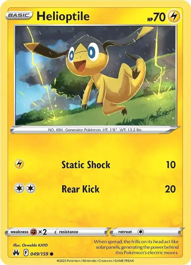 Helioptile - Pokemon Crown Zenith #49