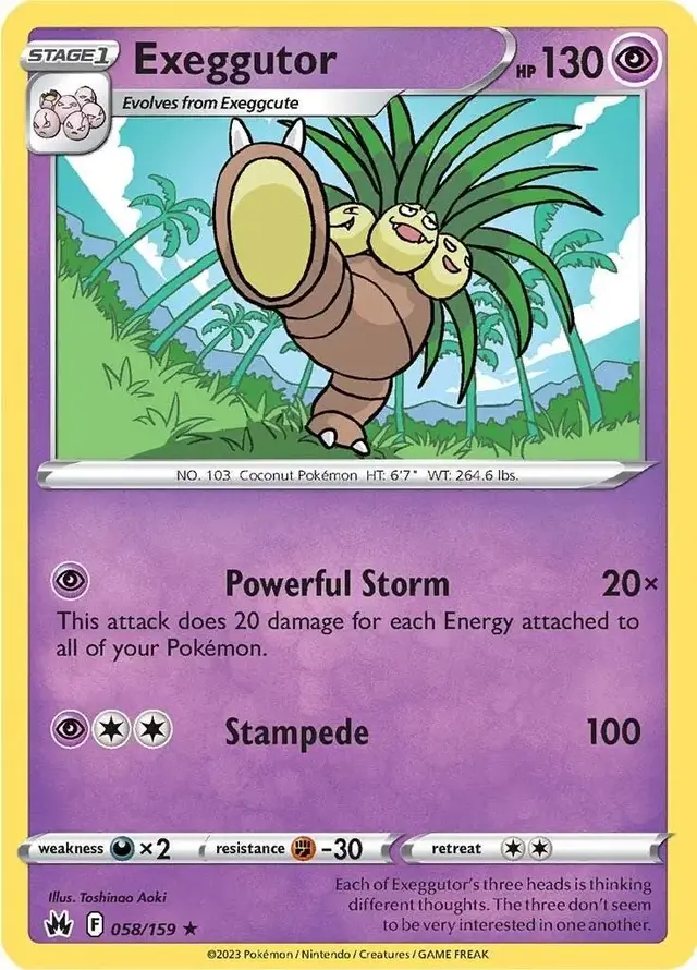 Exeggutor - Pokemon Crown Zenith #58