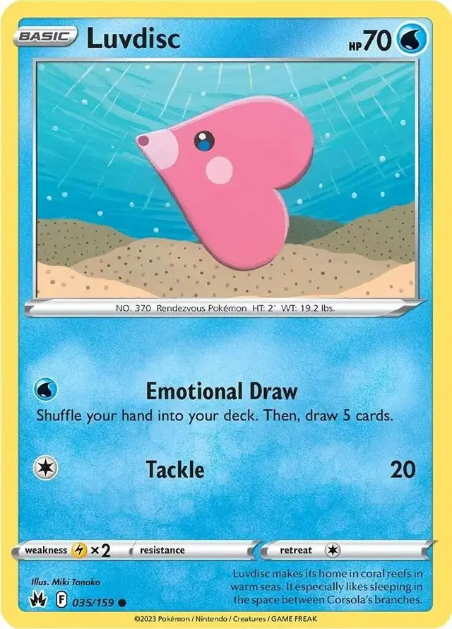 Luvdisc - Pokemon Crown Zenith #35