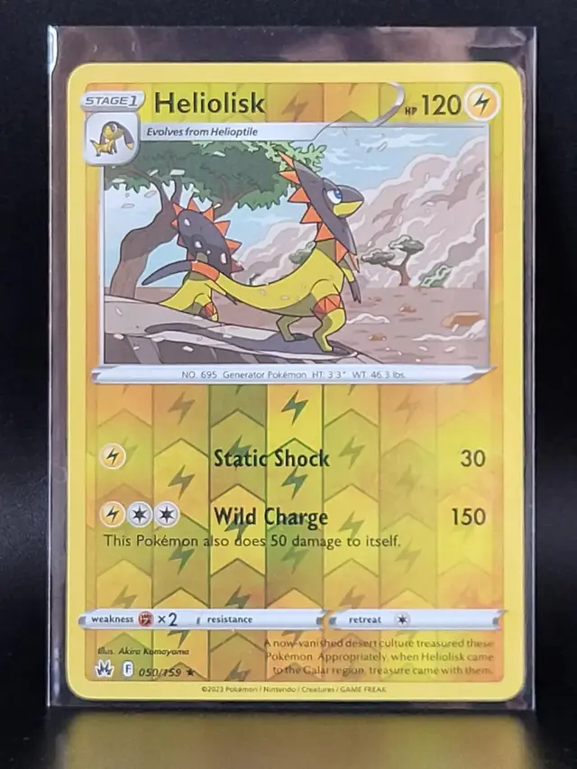 Heliolisk [Reverse Holo] - Pokemon Crown Zenith #50