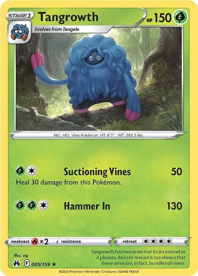 Tangrowth - Pokemon Crown Zenith #5