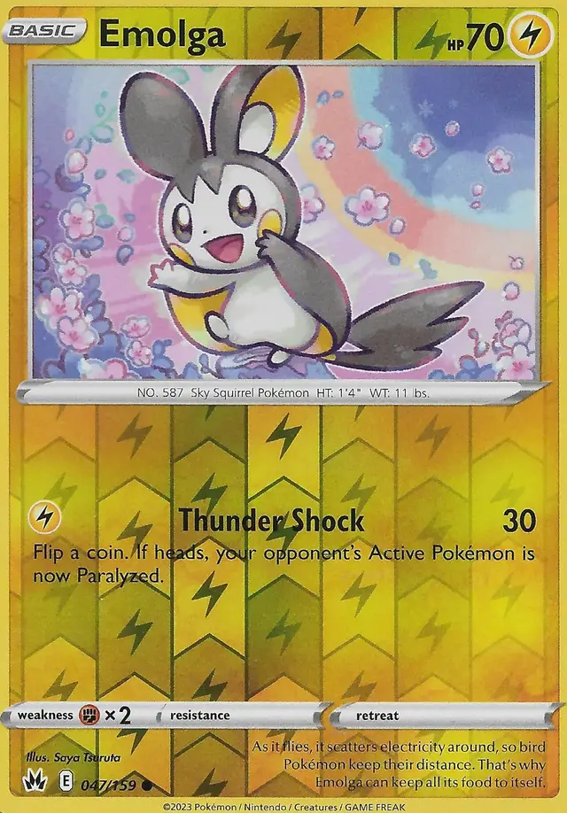 Emolga [Reverse Holo] - Pokemon Crown Zenith #47