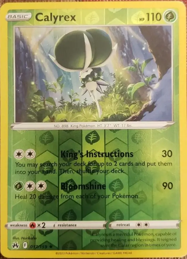 Calyrex [Reverse Holo] - Pokemon Crown Zenith #17