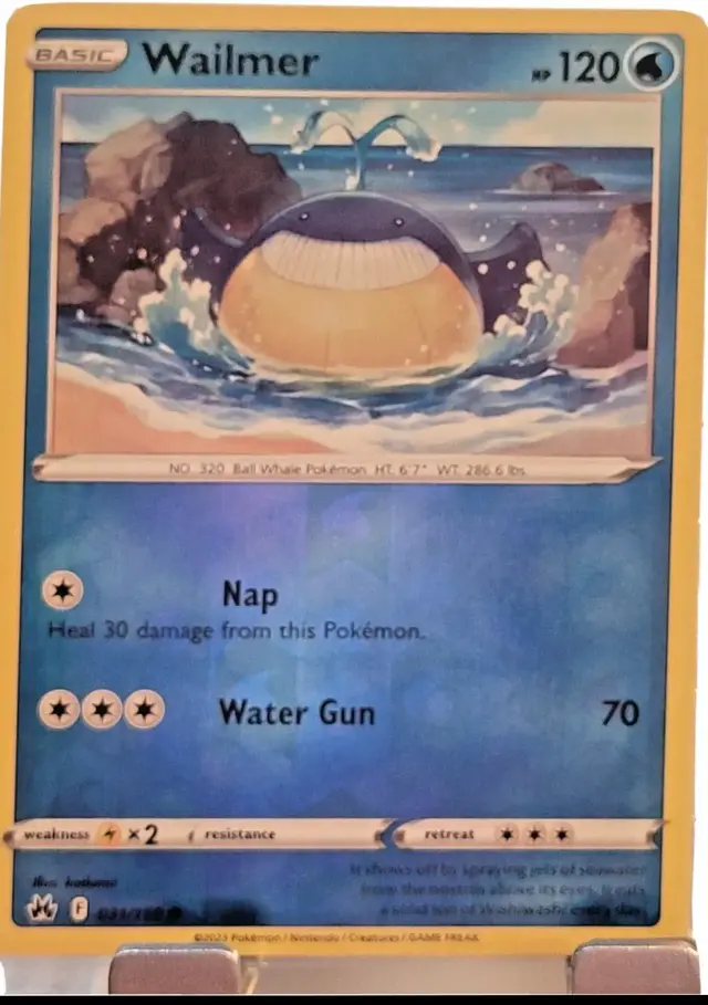Wailmer [Reverse Holo] - Pokemon Crown Zenith #31