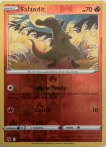 Salandit [Reverse Holo] - Pokemon Crown Zenith #27