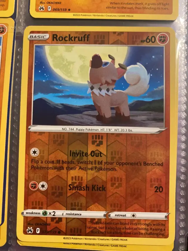 Rockruff [Reverse Holo] - Pokemon Crown Zenith #73