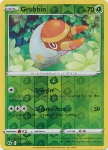Grubbin [Reverse Holo] - Pokemon Crown Zenith #15