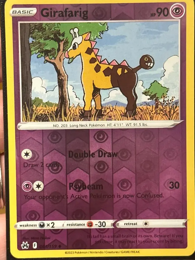 Girafarig [Reverse Holo] - Pokemon Crown Zenith #61