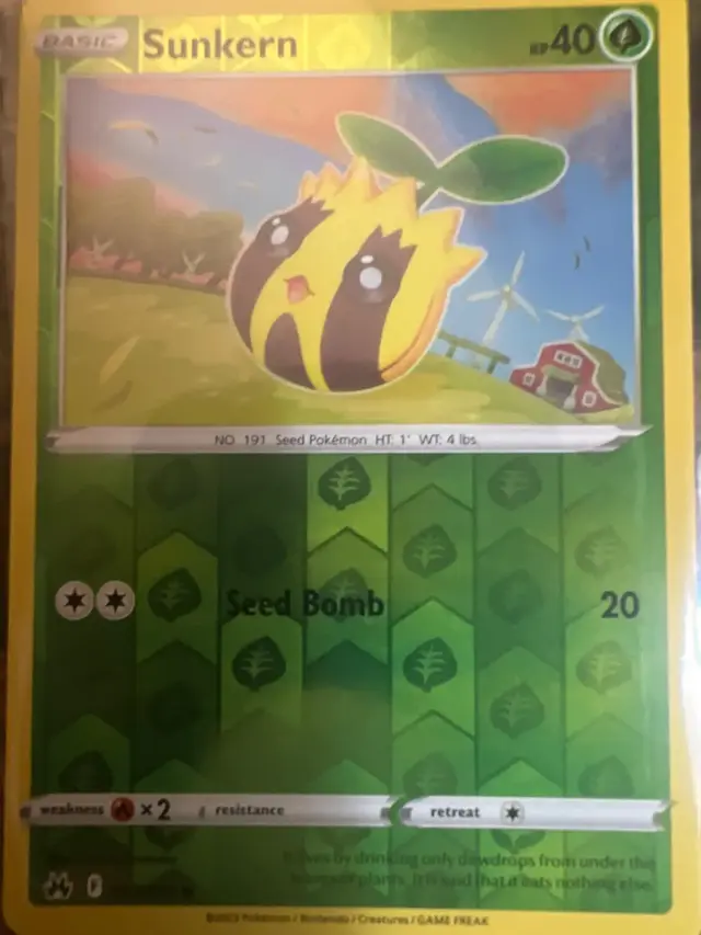 Sunkern [Reverse Holo] - Pokemon Crown Zenith #7