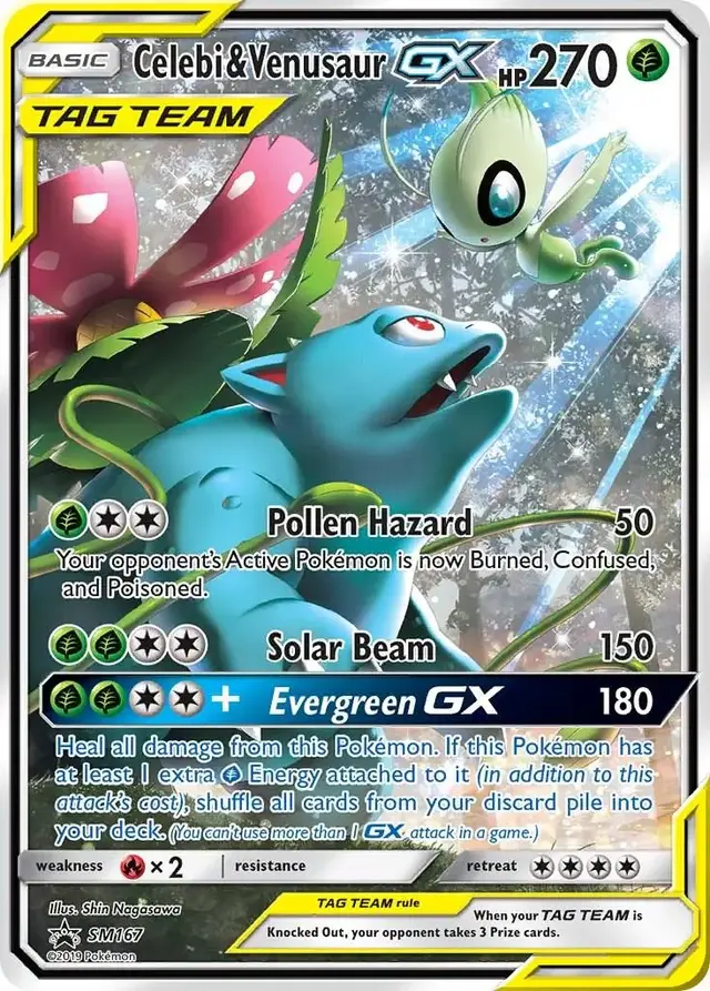 Celebi & Venusaur GX - Pokemon SM Promos #SM167
