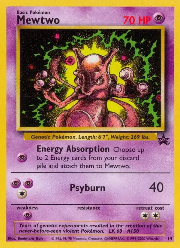 Mewtwo - Pokemon WoTC Promos #14