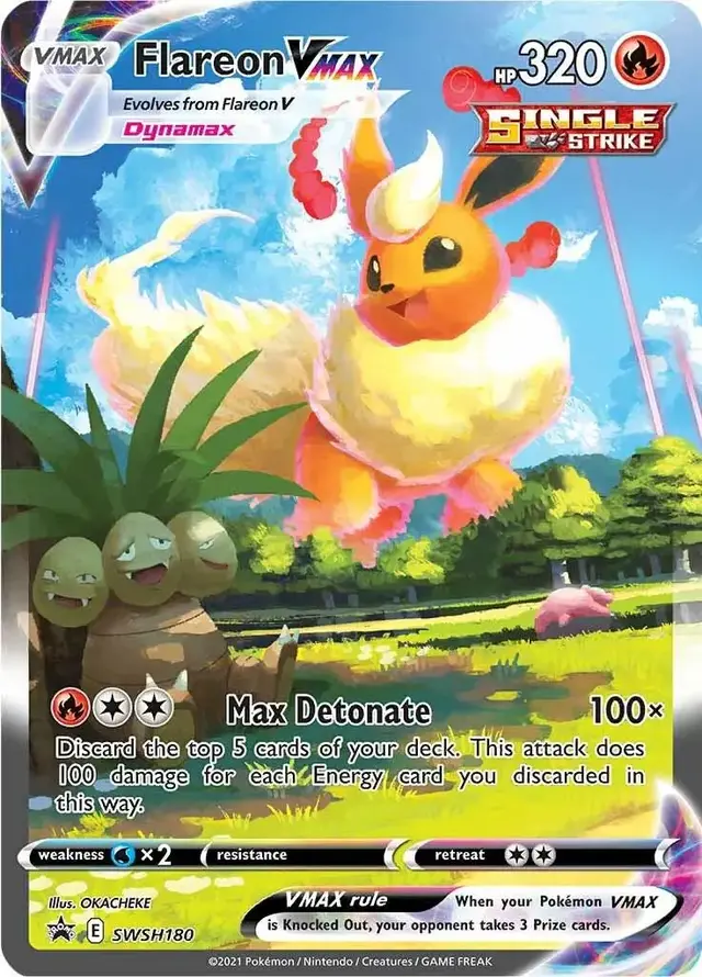 Flareon VMAX - Pokemon Sword & Shield Promos #SWSH180