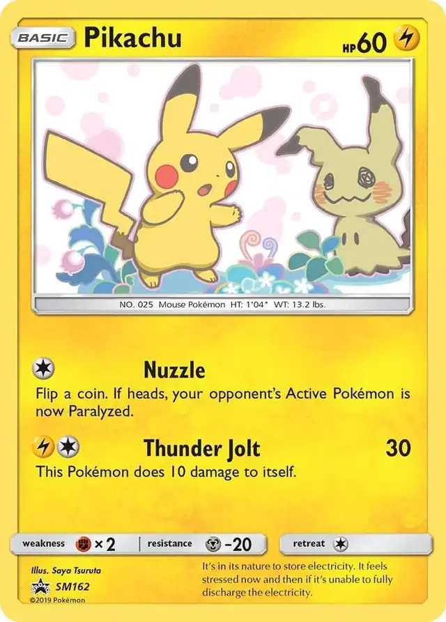 Pikachu - Pokemon SM Promos #SM162