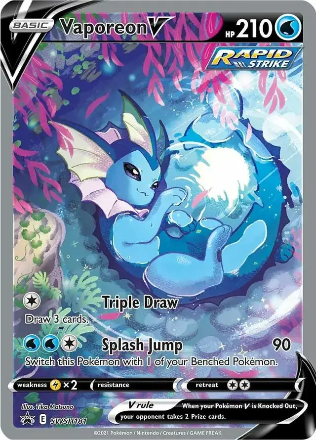 Vaporeon V - Pokemon Sword & Shield Promos #SWSH181