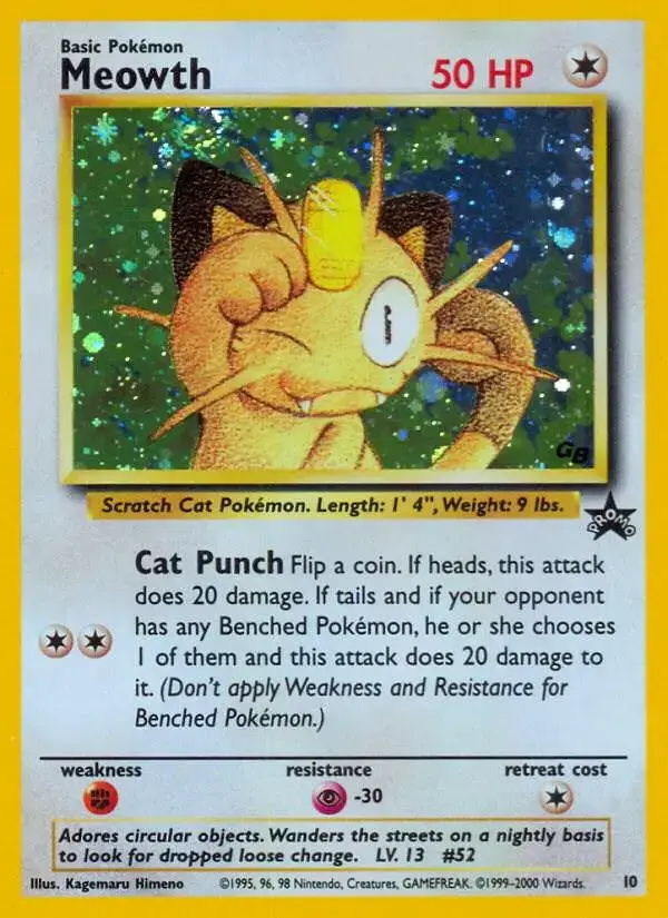 Meowth - Pokemon WoTC Promos #10